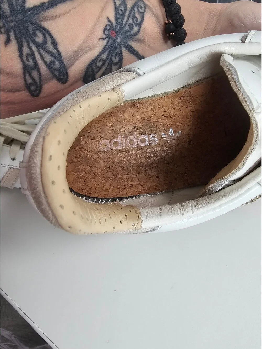 Adidas Samba Classic White and Beige Sneakers